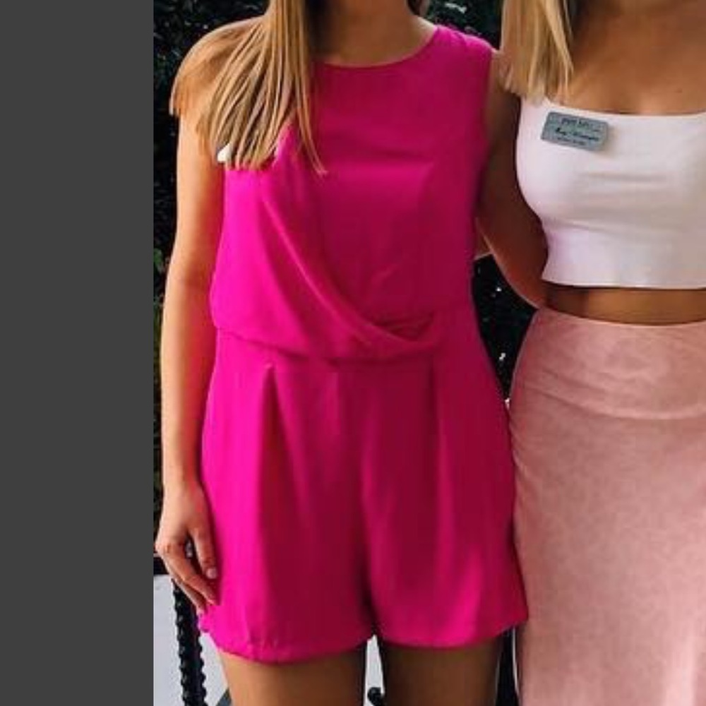 Romeo & Juliet Couture Hot Pink Romper